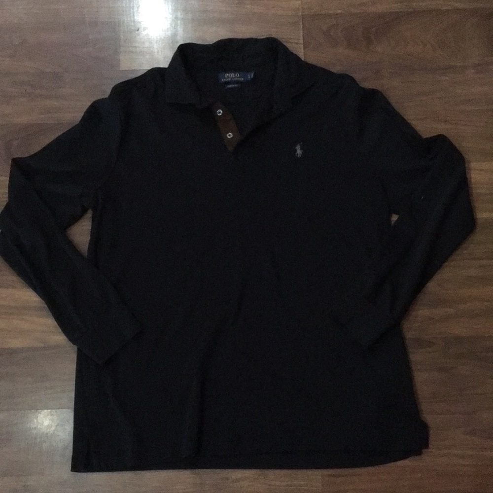 RALPH LAUREN / LONG SLEEVE POLO / LARGE